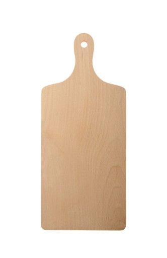 Drevená kuchynská doska na krájanie, masívna, hrubá, buk, s rukoväťou, 18 cm
