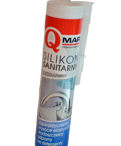 Qmar Bezfarebný sanitárny silikón STOP MOLD 300nl
