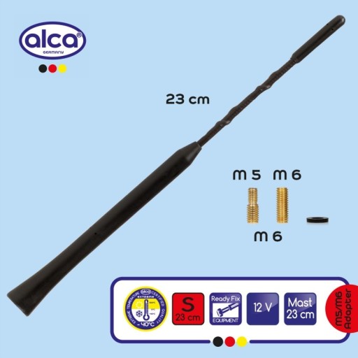 Anténny stožiar Bat Car tyč 230mm s adaptérom