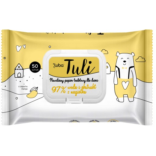 VLHČENÝ TOALETNÝ PAPIER PRE DETI MANGO 3x50 ks.
