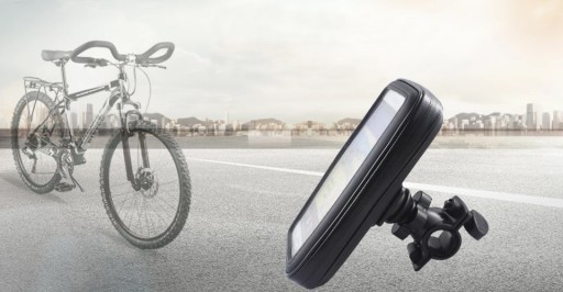 VODEODOLNÝ DRŽIAK TELEFÓNU NA BICYKEL MONTOVANÝ NA RIADITEĽ MOTORA XL BICYKLA