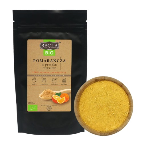 Pomarančový prášok do smoothie, ovocie v prášku, BIO 30g Becla