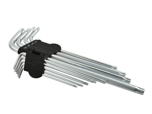 TORX SET TORX KEYS T15-T55 260mm 9 PRVKOV OCEL CR-V DLH.