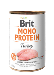 BRIT MONO PROTEIN Vlhčené KRMIVO PRE PSA morka 400 g