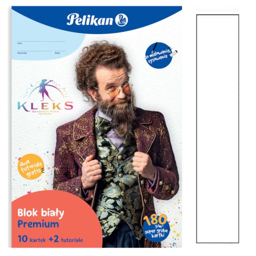 Krémový technický blok A4 10k 180g kreatívny Kleks +2 návody PELIKAN