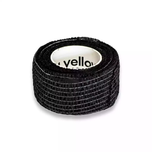 Súdržný obväz (pás) žltýBAND čierny, 2,5 cm x 4,5 m