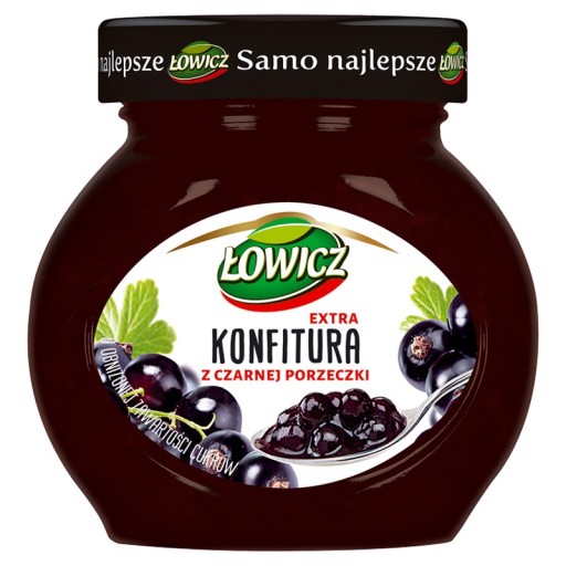Łowicz Džem z čiernych ríbezlí 240 g