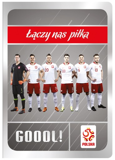 NOTEBOOK A5 32K PZPN METALICKÁ MRIEŽKA + NÁLEPKY - MIX VZOROV