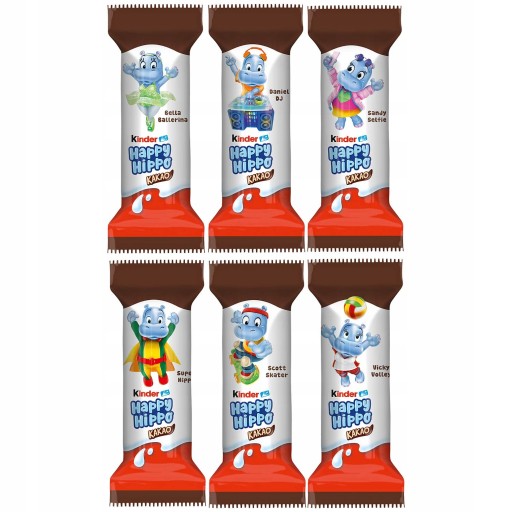 Kinder Happy Hippo Kakao Kakaové čokoládové oblátky 5 ks z Nemecka