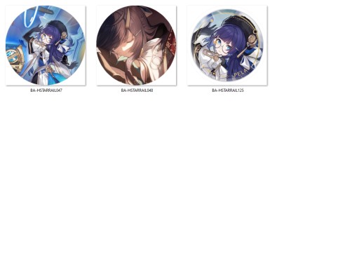 Honkai Star Rail Pins - Pela NA VÝBER
