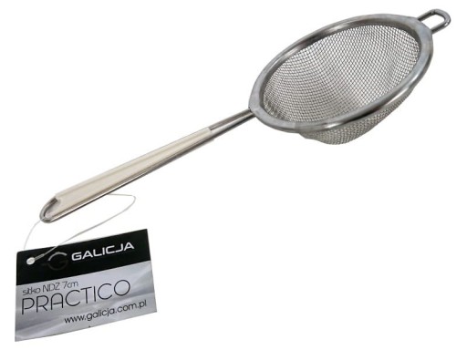 Nerezové kuchynské sitko, kov, 7 cm, zelené