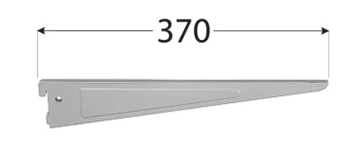 DVOJITÁ PODPORA AWSD 370MM BIELA INTEGRI DOMAX 5486