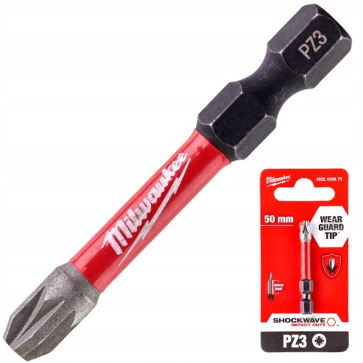 MILWAUKEE SHOCKWAVE BIT PZ3 50mm 1ks.