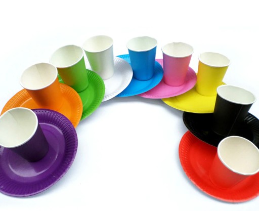 Papierové taniere Narodeninové taniere 6 zlatých