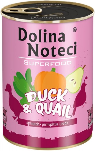 DOLINA NOTECI SUPERFOOD Kačica a prepelica 400g