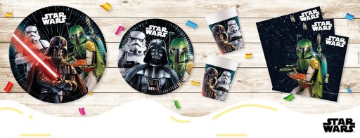 STAR WARS Galaxy Star Wars narodeninové papierové taniere 20cm 8ks.