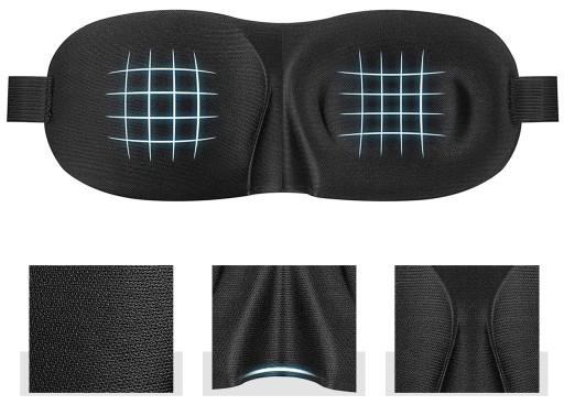 Čelenka 3D Sleeping Eye Mask pre lepší spánok
