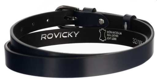 Rovicky krásny dámsky kožený opasok na šaty