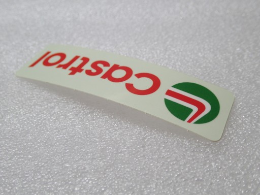 NÁLEPKA S LOGOM CASTROL OIL 8,8 x 2,5 cm