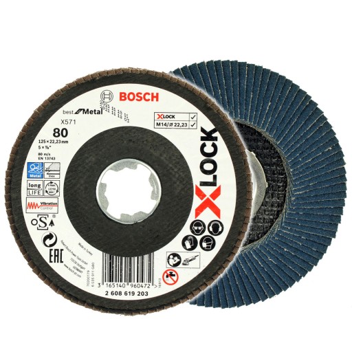 BOSCH KOTOUČ KLAPKA 125mm GR.80 X-LOCK NA KOV