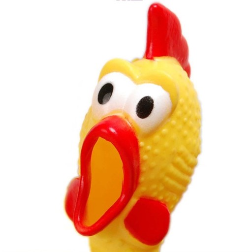 GUMOVÁ PIŠKACIA HRAČKA PRE PSA KURIČKA