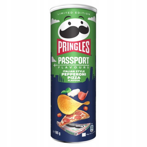 Pringles Passport Talianska Pepperoni Pizza Pizza Chipsy so salámou 165g