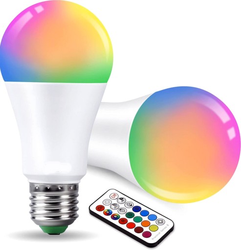 RGB GUĽOVÁ LED ŽIAROVKA S MENÍM FARBY SO ZÁVITOM E27 + DIAĽKOVÝM OVLÁDANÍM