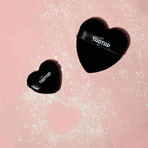 TAPTAP Heart Powder Puff Black XS