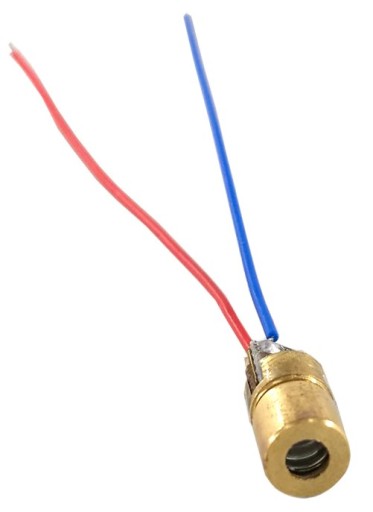 Laserový modul laserová dióda 650nm červená 3V