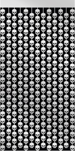 SKULL Záclonový Halloween pozadia Fotostena 1x2m