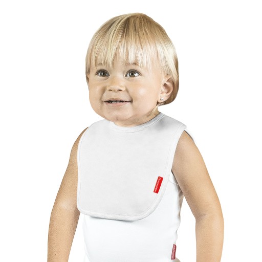 BABY BIB, DETSKÝ LAYETTE, BAVLNA, BIELA