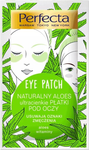 Perfecta Eye Patch Náplasti na oči Prírodné aloe