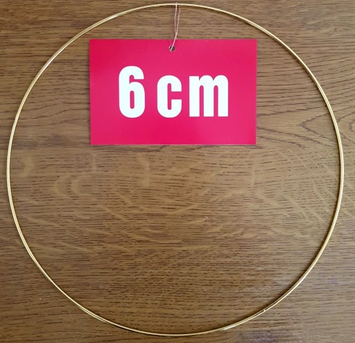 ZLATÝ prsteň/ráfik na lapače snov a makramé 6 cm
