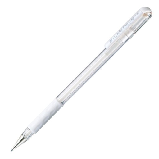 Hybridné gélové pero - Pentel - biele