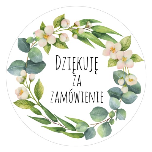ĎAKUJEME ZA OBJEDNÁVKU hand made samolepky 48 ks