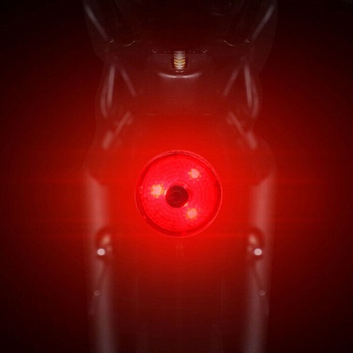 BIKE SVETLO ZADNÉ SVETLO ČERVENÉ LED VODEODOLNÉ 4 REŽIMY PREVÁDZKY