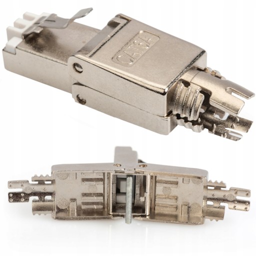 RJ45 cat.6A STP FTP konektor, bez náradia, 10Gb POE+