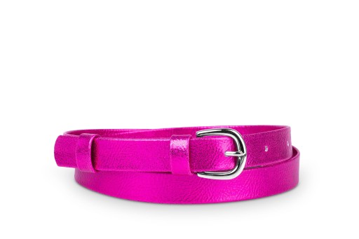 Klasický dámsky opasok z fuchsiovej kôry, 2 cm