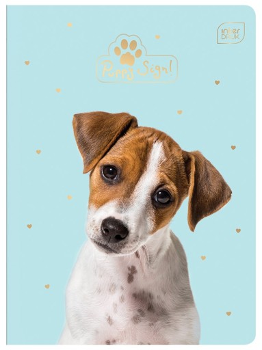Puppy Sign UV zápisník A5/16k, mriežka, medzitlač