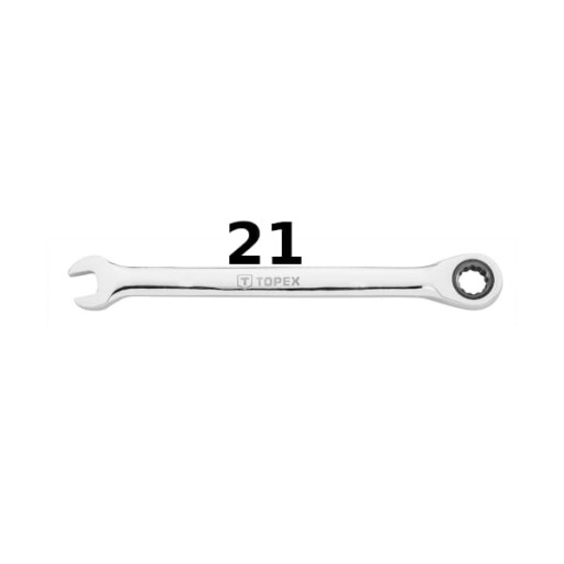 TOPEX KOMBINOVANÝ KĽÚČ S Ráčňou - 13,0 mm