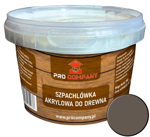 PRO Company Tmel na drevo 250g Orech tmavý