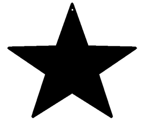 Dekor prívesok, prelamovaná dekorácia STAR, farby