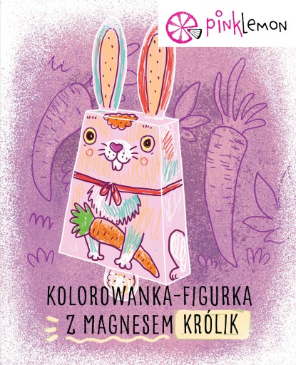 Vyfarbovacia figúrka s magnetom: Králik