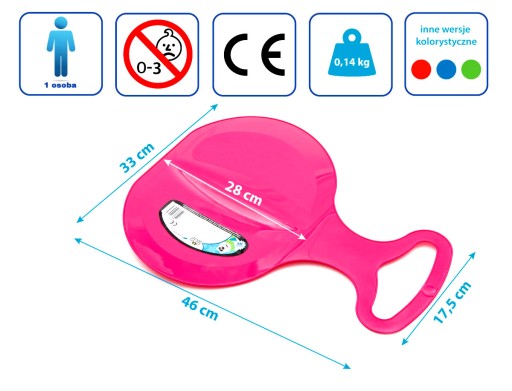Plastová základňa ZDARMA ružová - Prosperplast