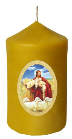 Nálepka na sviečku JESUS THHEPHERD ALLELUJA Veľká noc