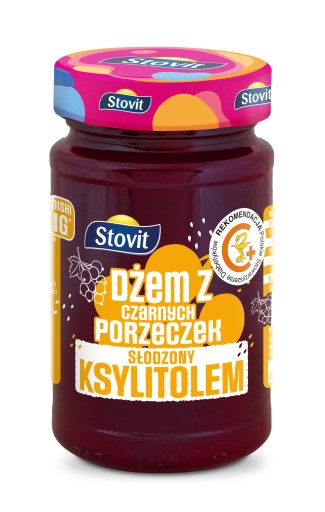 Džem z čiernych ríbezlí BEZ CUKRU Stovit Sladidlo z čiernych ríbezlí xylitol