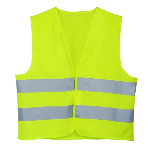 Detská žltá reflexná vesta na prechádzku