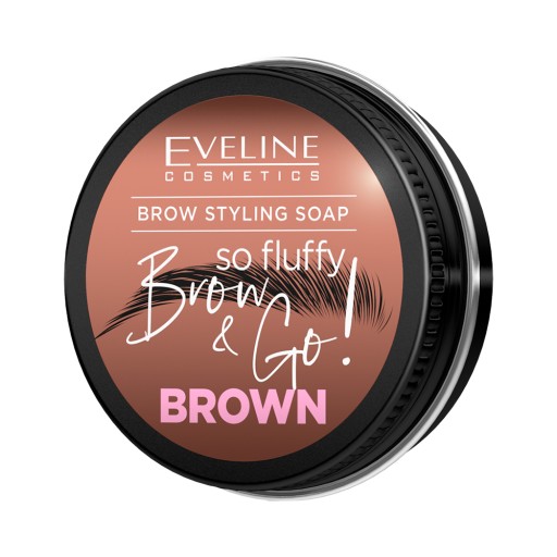 Eveline Cosmetics BROW & GO! Hnedé mydlo na úpravu obočia