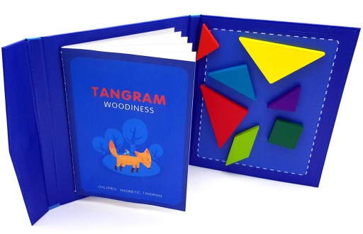 TANGRAM MAGNETIC WOODEN PUZZLE ECO Špeciálna logická hra