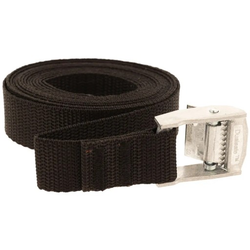 Upevňovací pás 25 mm x 250 cm so striebornou samouzamykacou prackou 250 kg TAP